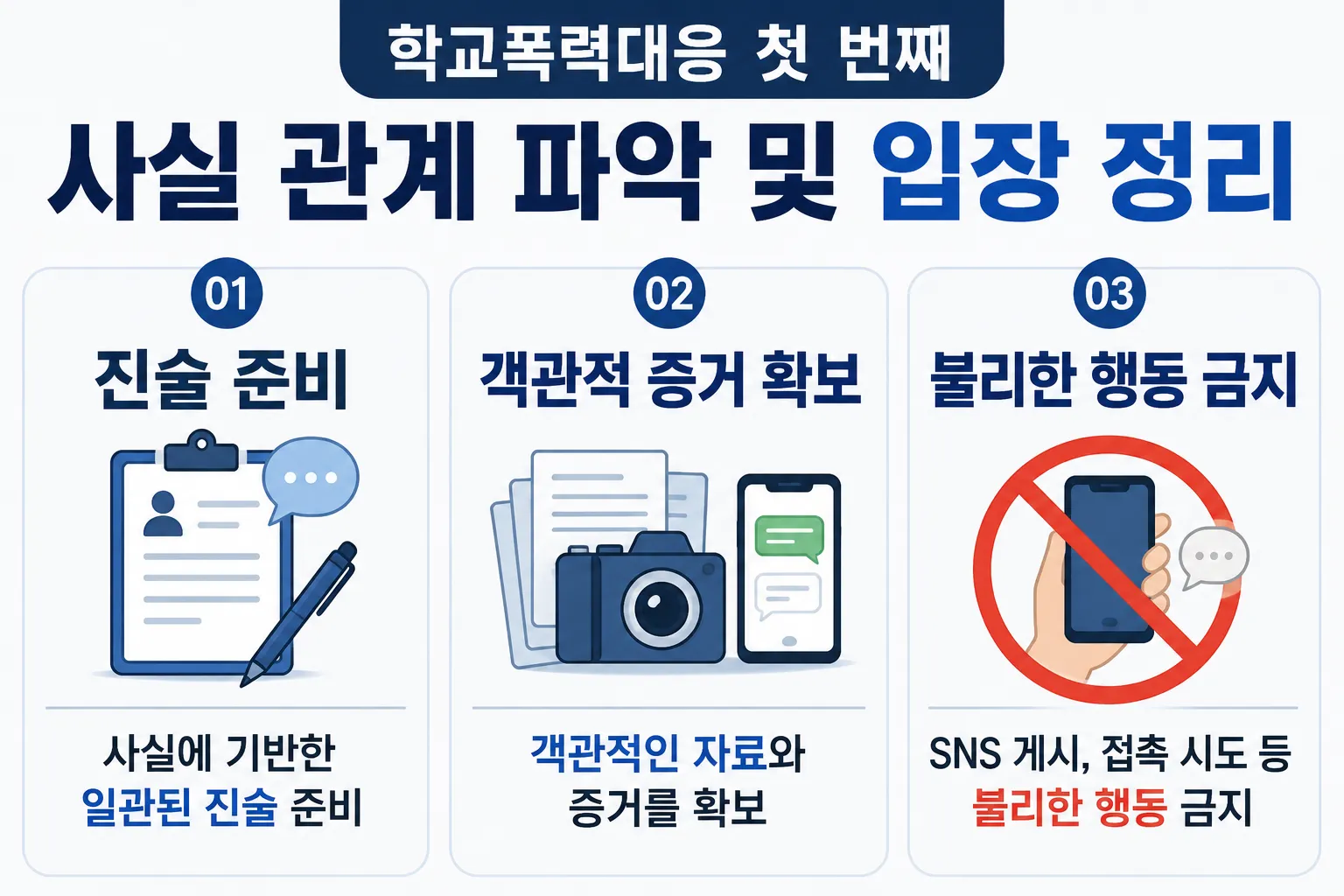 학교폭력대응 첫 번째 사실 관계 파악하기