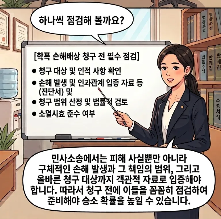 학교폭력대처방법 손해배상 청구 시 유의사항