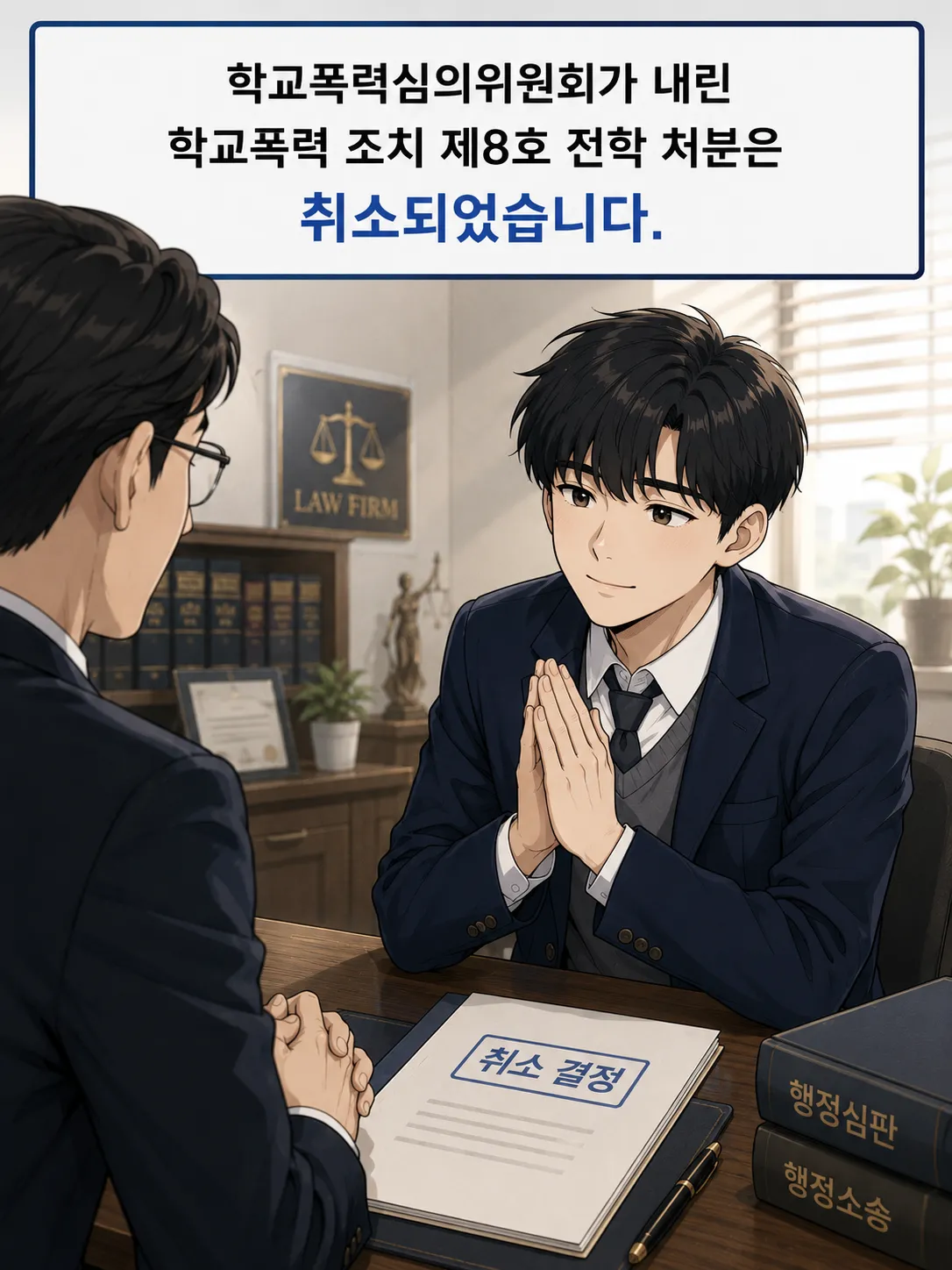 학교폭력심의위원회가 내린 8호처분 취소