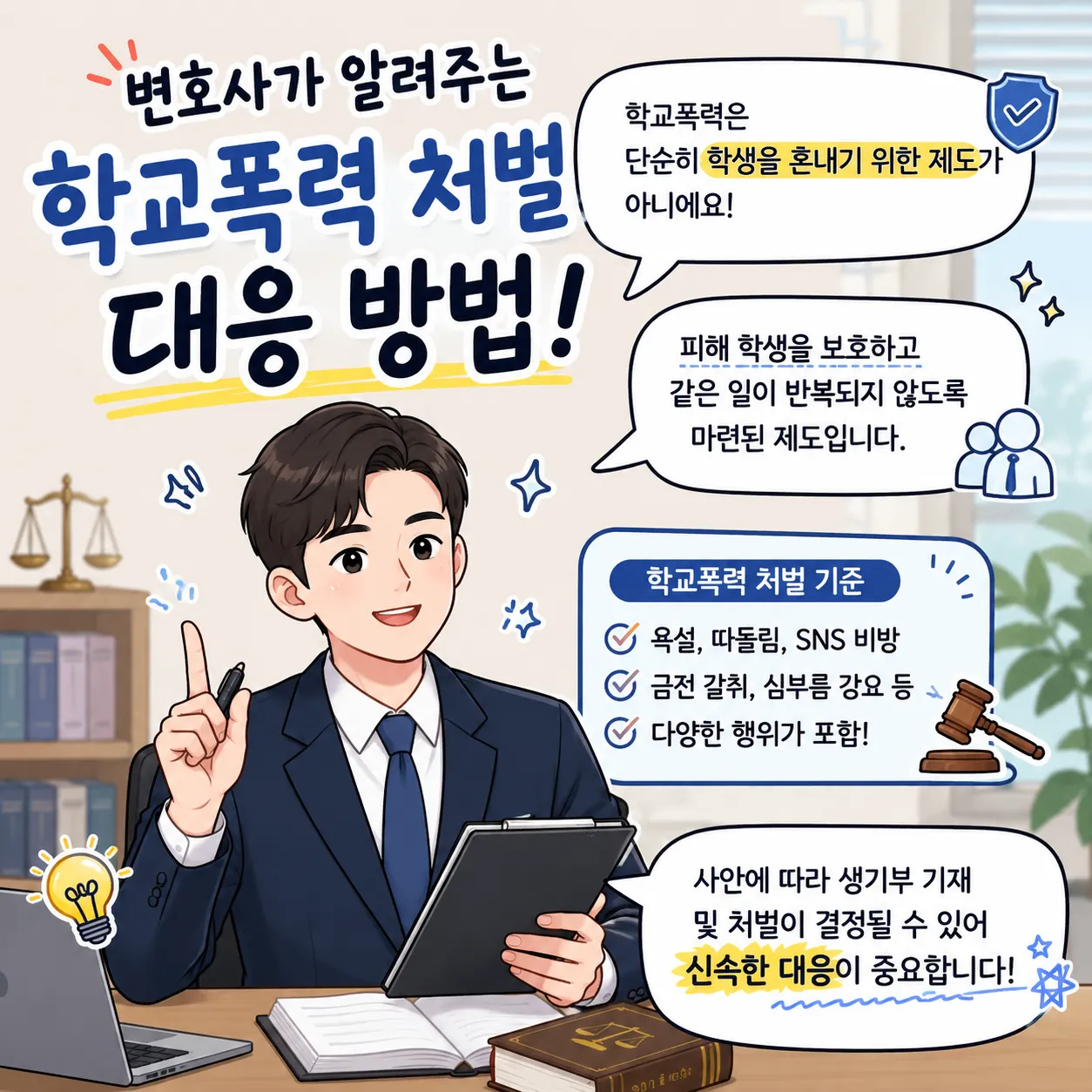 학교폭력처벌 학폭가해자 징계 처분 대응 방법 정리